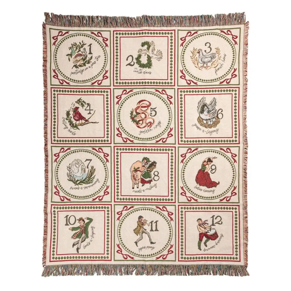 12 Days Of Christmas Blanket - Christmas Blanket