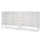 12 Drawer White Dresser - Dresser