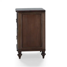 2 Drawer Walnut Bedside Table - Nightstand