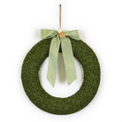 20’’ Preserved Buckwheat Easter Wreath with Gingham Bow - Easter Decor