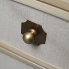 3 Drawer Nightstand with Grasscloth - Nightstand