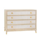 5 Drawer Chest with Grass cloth - Chest