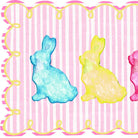Colorful Bunnies Vinyl Floor Mat