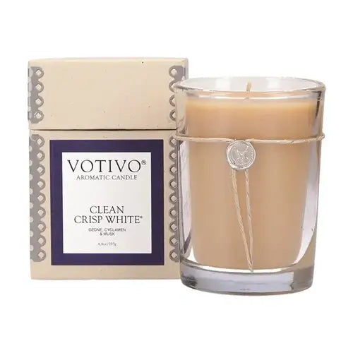 6.8 oz. Votivo Candles - Clean Crisp White - Gifts