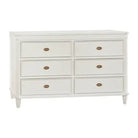 6 Drawer White Dress - Dresser