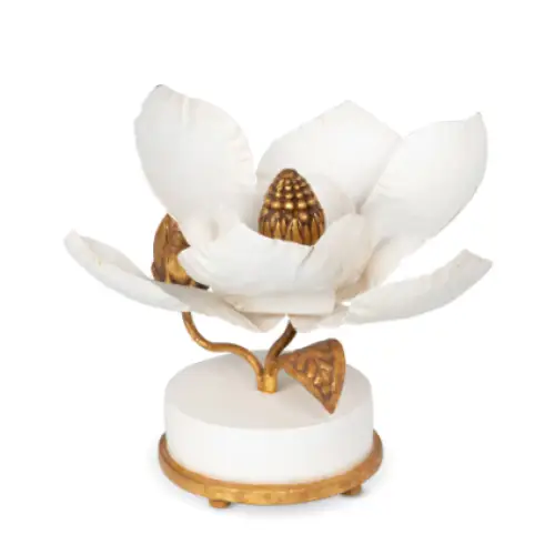 6’’ MAGNOLIA CANDLEHOLDER - DECOR