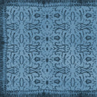 Blue Chinoiserie Vinyl Floor Mat - Large