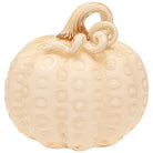 7.5’’ Round Butter Dotted Glass Pumpkin Fall