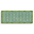 Blue & Green Chinoiserie Vinyl Floor Mat - Large