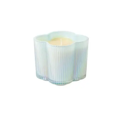 Sweet Grace Scalloped Candle - Blue - Candle