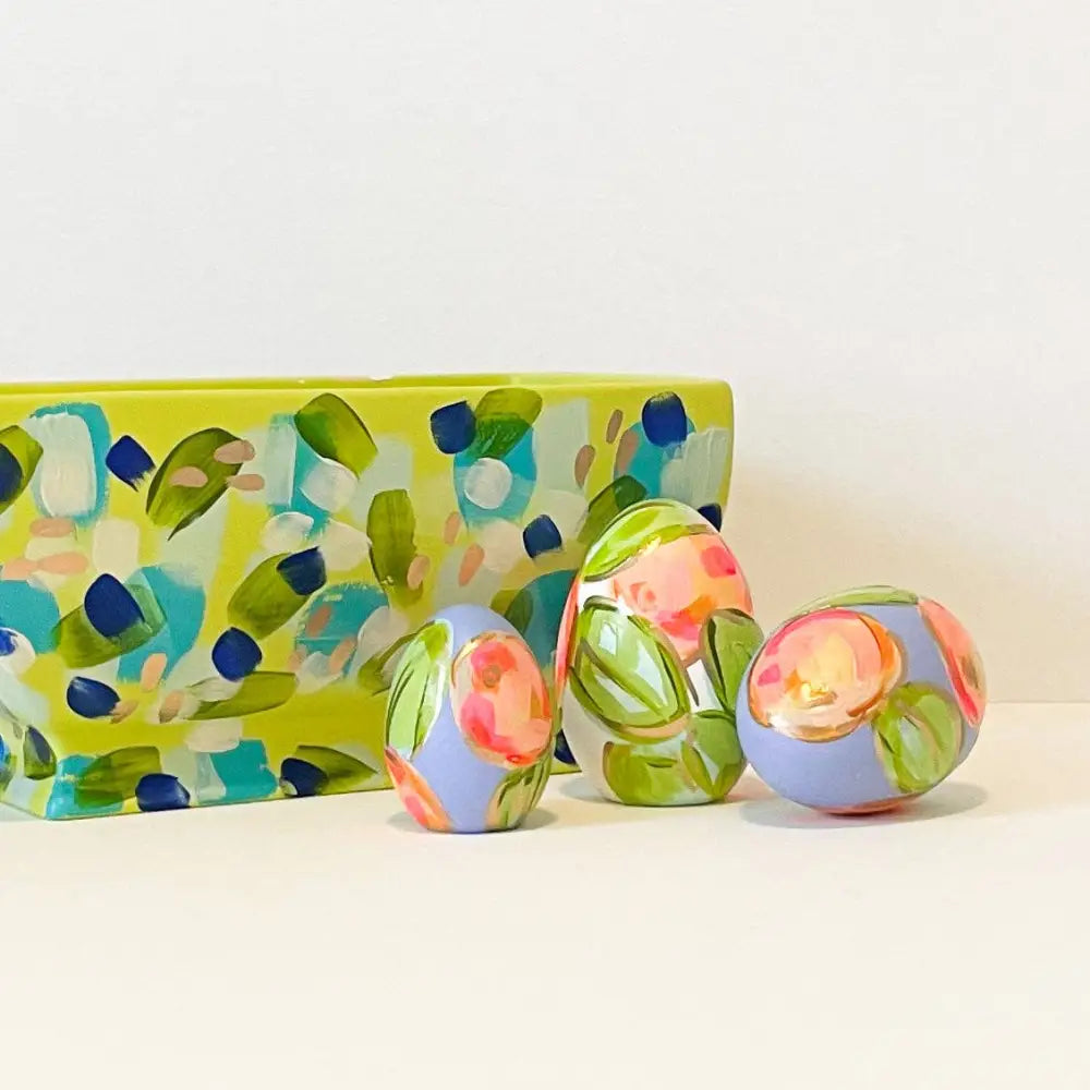 Violet and Oranges Egg|Jessica Reynolds Art