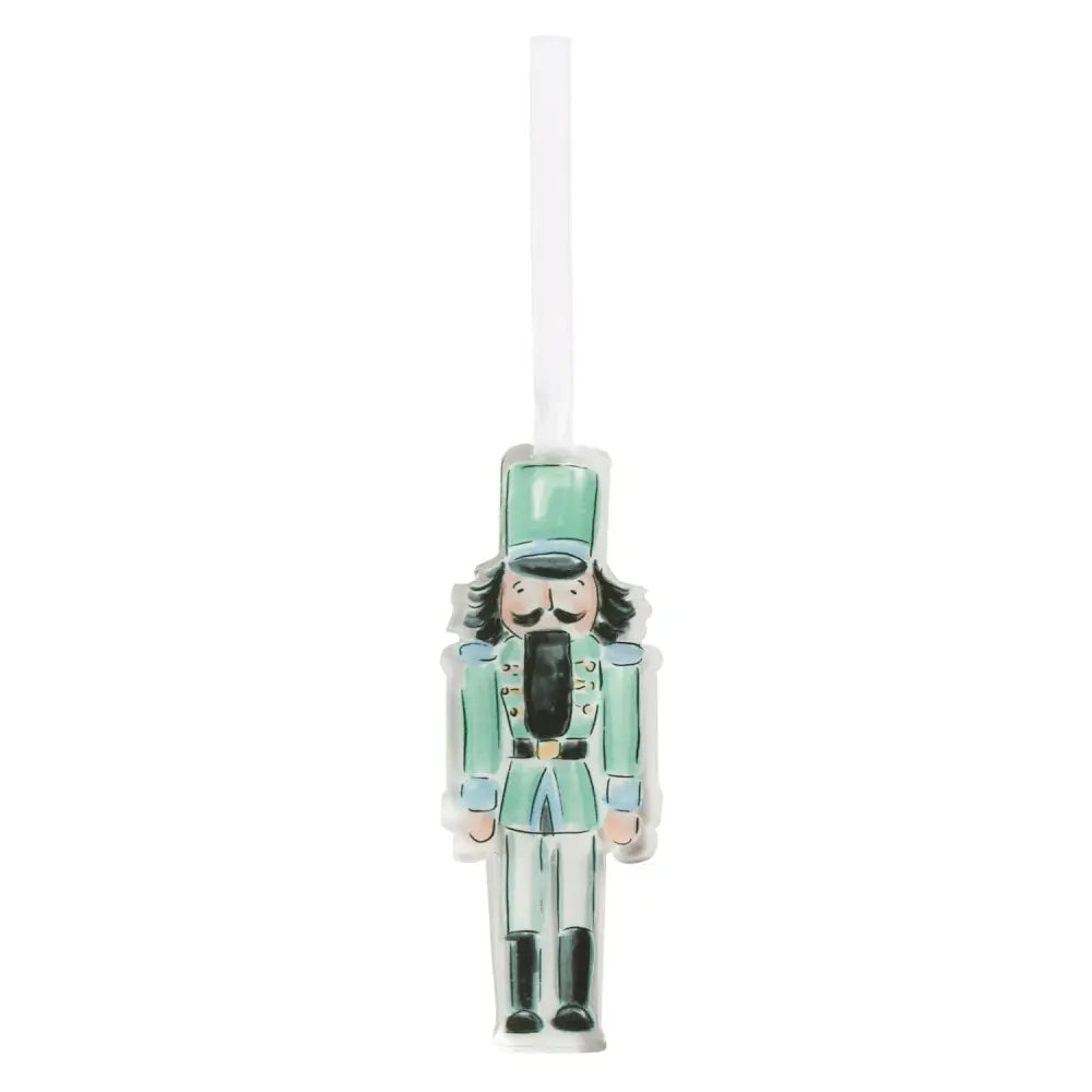 Acrylic Nutcracker Ornament - Green - Ornaments