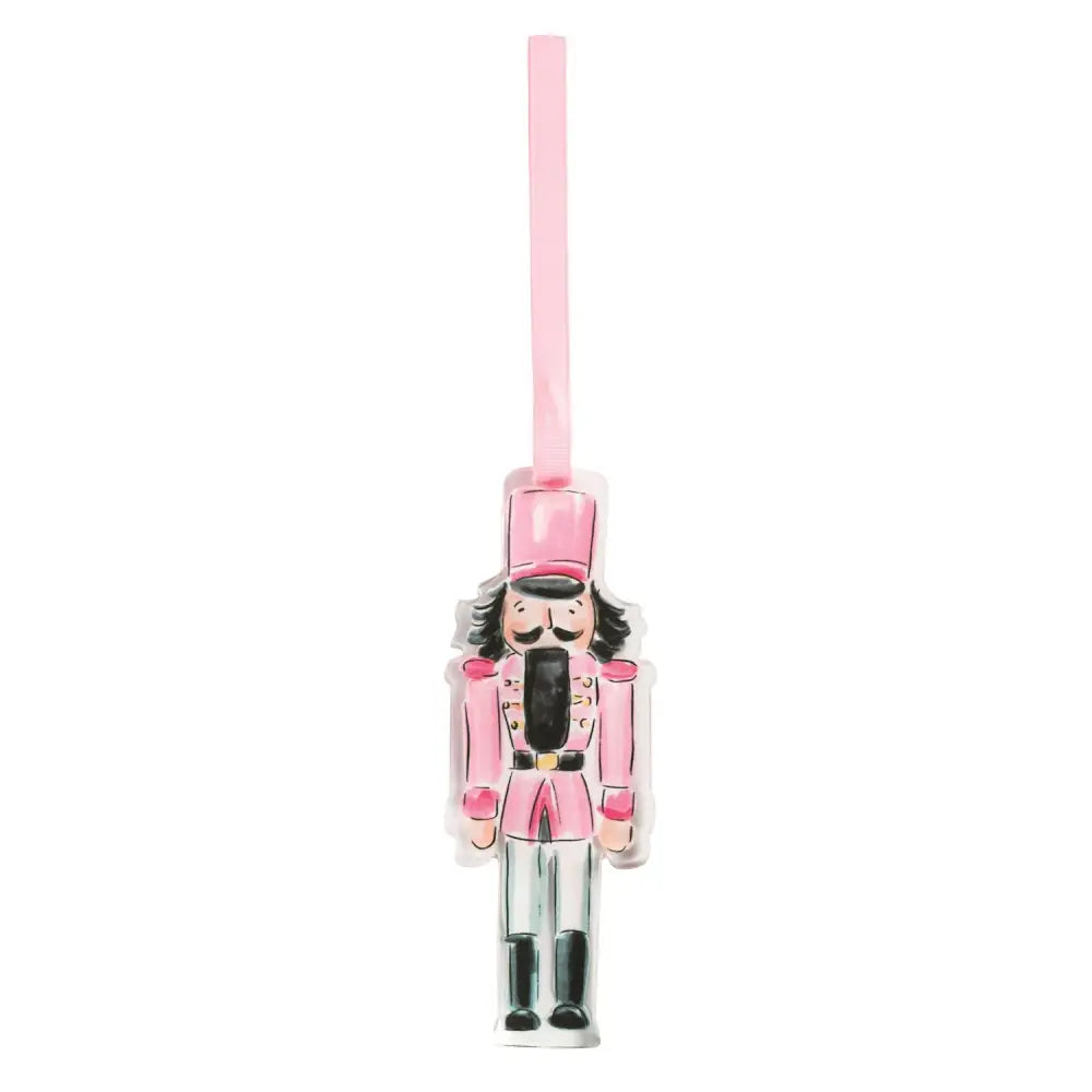 Acrylic Nutcracker Ornament - Pink - Ornaments