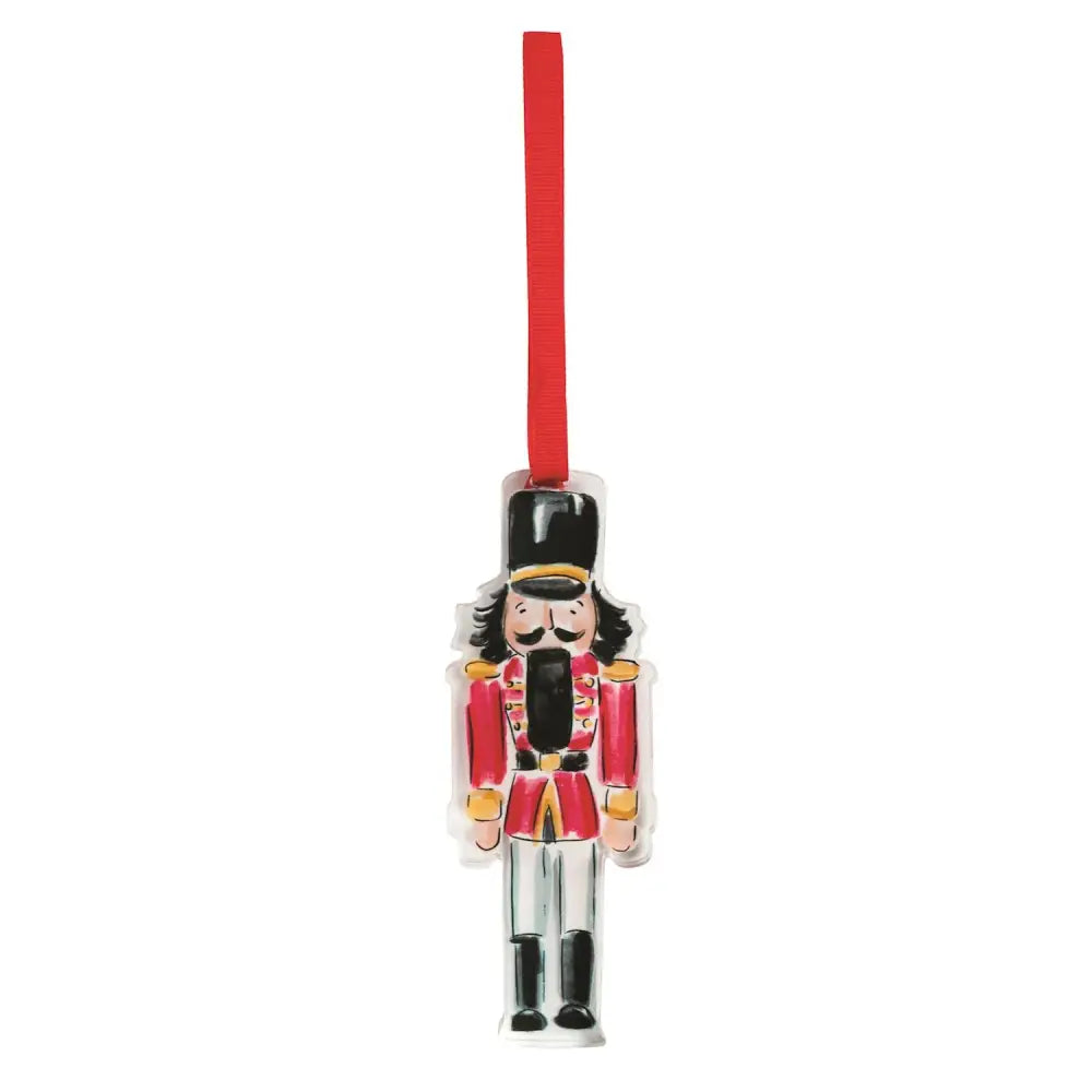 Acrylic Nutcracker Ornament - Red - Ornaments