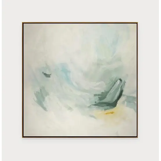 Aeriform I - Blue Green & Yellow - Abstract Print - Artwork