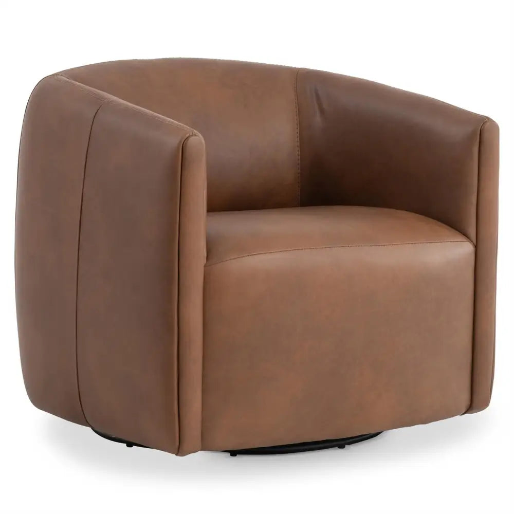 ALINE LEATHER SWIVEL CHAIR - SWIVEL CHAIR