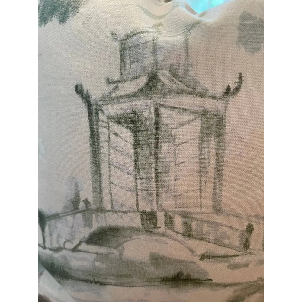 Ally Toile Throw Pillow with Feather Insert