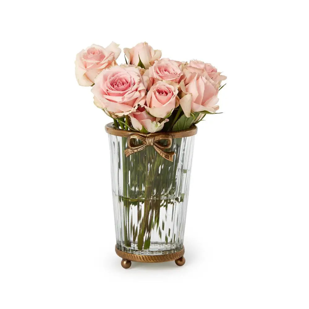 Antique Gold Glass Vase - Vase