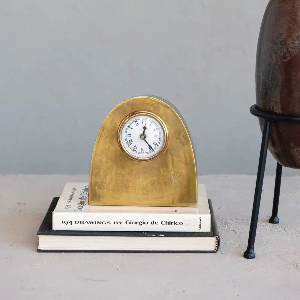 ARCHED METAL CLOCK - DECOR