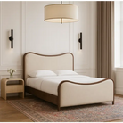 Arvada Vegan Leather Upholstered Bed - Queen Bed