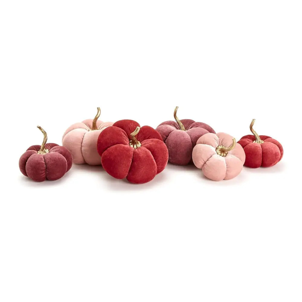 Autumn Blush Pink Velet Pumpkins - Small - Pumpkins