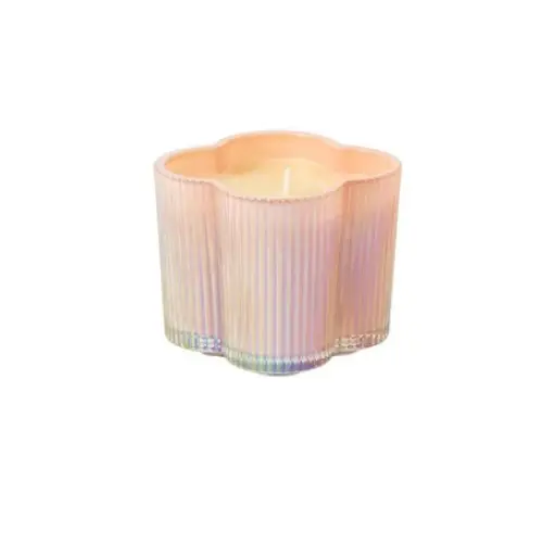 Sweet Grace Scalloped Candle - Pink - Candle