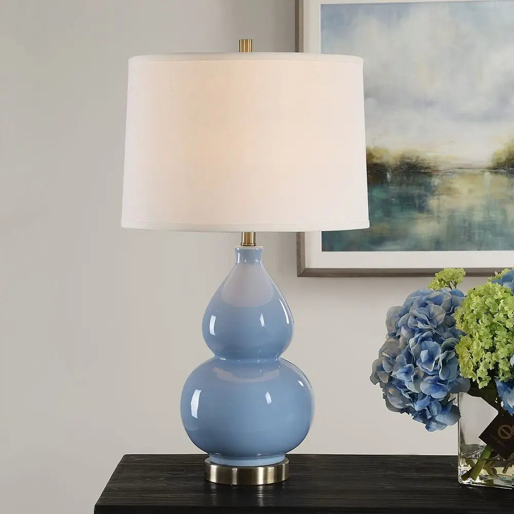 Baby Blue Gourd Table Lamp - Table Lamp