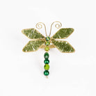 Beaded Green Dragonfly Bug Napkin Ring (PK/12)