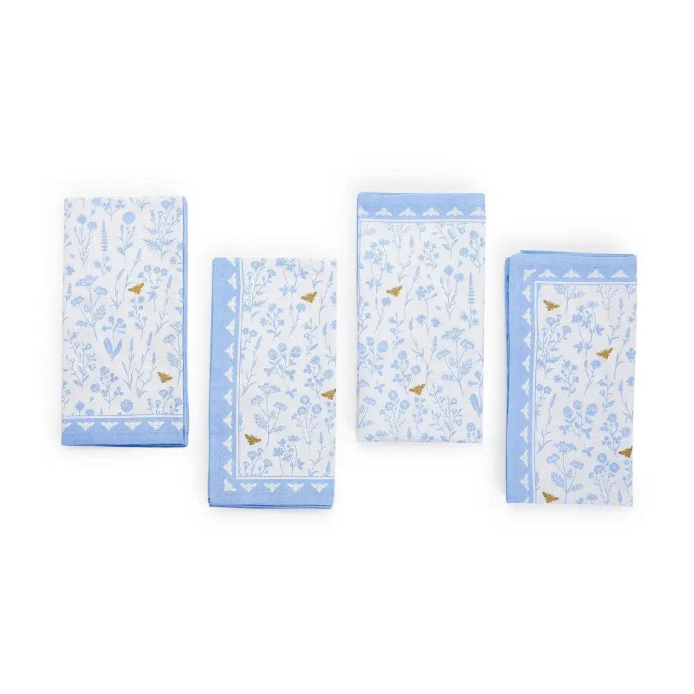 Bees & Blooms S/4 Cloth Napkins - Gifts