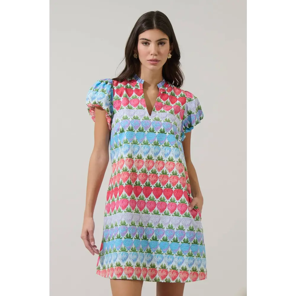 Berry Burst Orela Shift Mini Dress