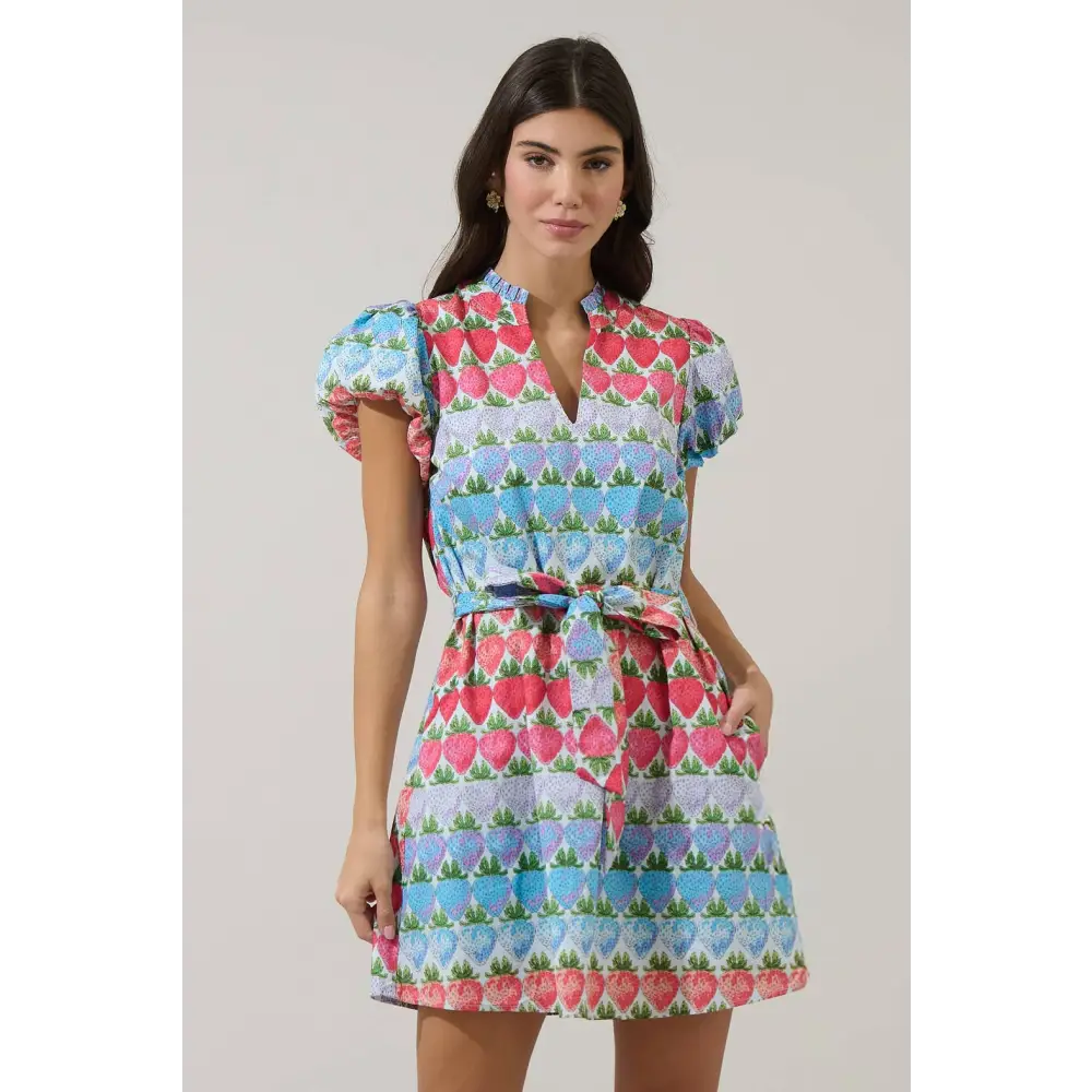 Berry Burst Orela Shift Mini Dress