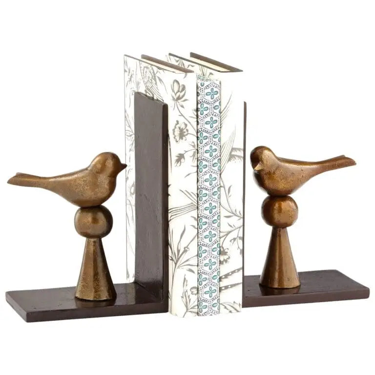 Birds and Books Bookends - Bookends