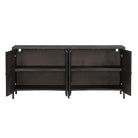 Black Four Door Sideboard - Cabinet