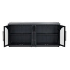 Black Four-Door Sideboard - Cabinet