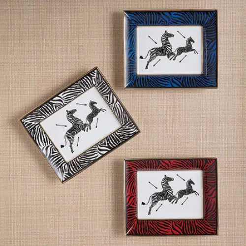 Black Zebra Plate - Accessories