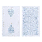 Blue and White Christmas Dish Towels - Tree - Dish Towel