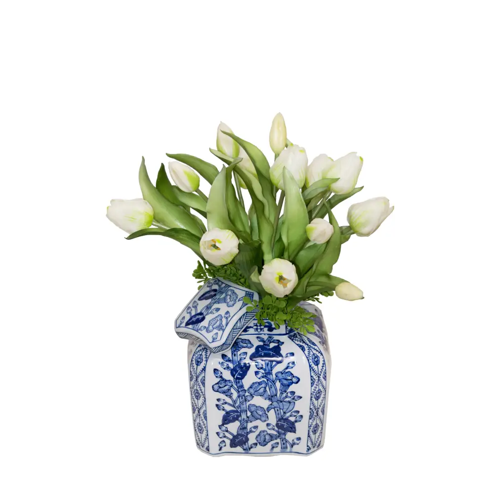 Blue and White Vase with Tulips - Tulips