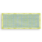 Blue & Chartreuse Chinoiserie Vinyl Floor Mat - Large