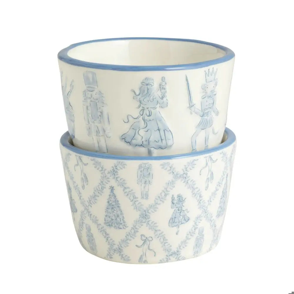 Blue Icon Nutcracker Tidbit Set - Tidbit Dishes