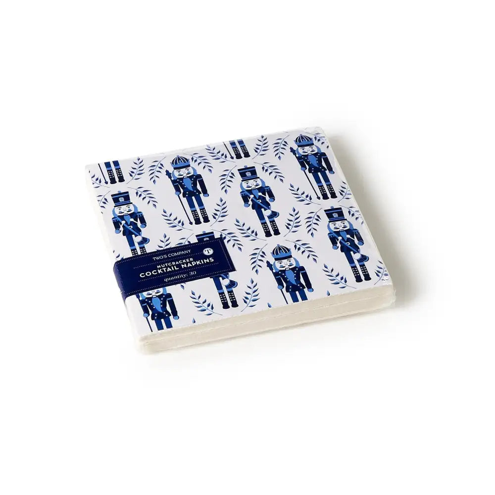 BLUE NUTCRACKER COCKTAIL NAPKINS - CHRISTMAS