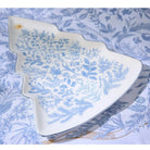 Blue & White Christmas Tree Platter - Christmas Platter