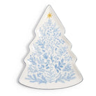 Blue & White Christmas Tree Platter - Christmas Platter