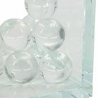 Bookends Set of 2 - Clear Crystal Spherical Accent 6 in.