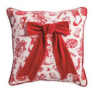 BOW EMBELISHED PILLOW - Christmas Pillow