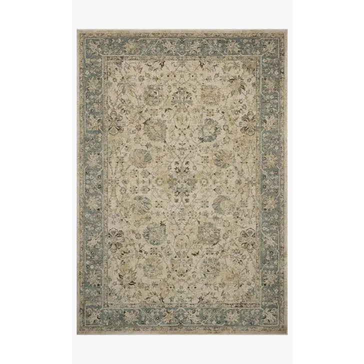 Briar - ANT. Ivory and Blue - Area Rugs