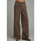 Brown and White Polka Dot Pants - S - Pants