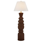 Brown Wicker Floor Lamp