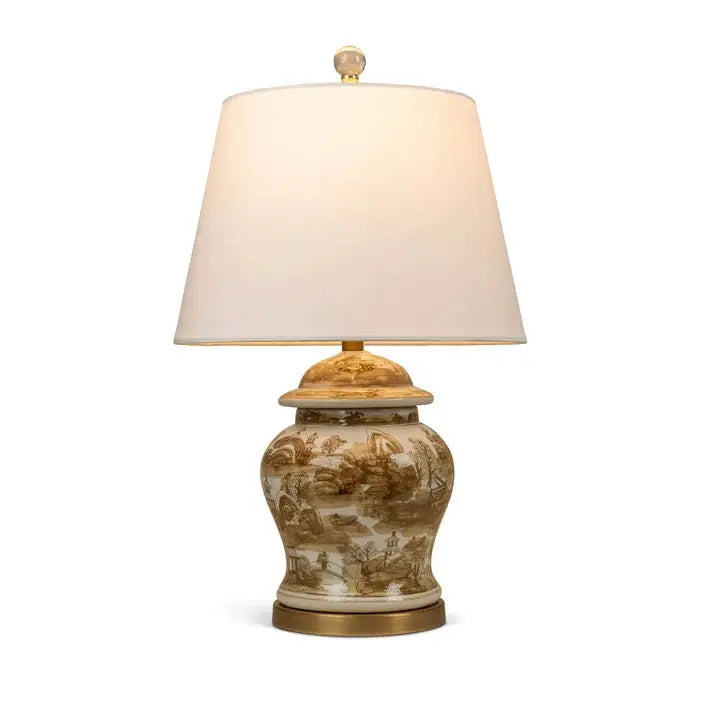 Brown Willow Accent Lamp - Table Lamp