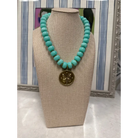 Butterfly Pendant Necklace - Blue - Necklace