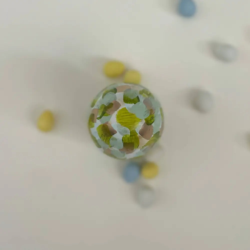 Green Gold and Copper Egg